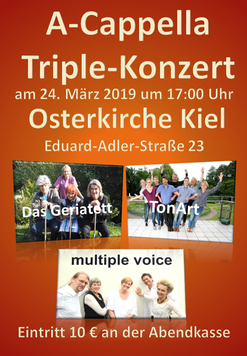 Triple-Konzert  am 24.03.2019 in Kiel